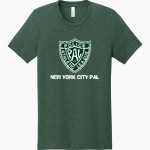 NYC Police Athletic League Online Store <span class="pdp-name-mascot">New York City PAL</span> BELLA+CANVAS Unisex Heather CVC Short Sleeve Tee Front Thumbnail