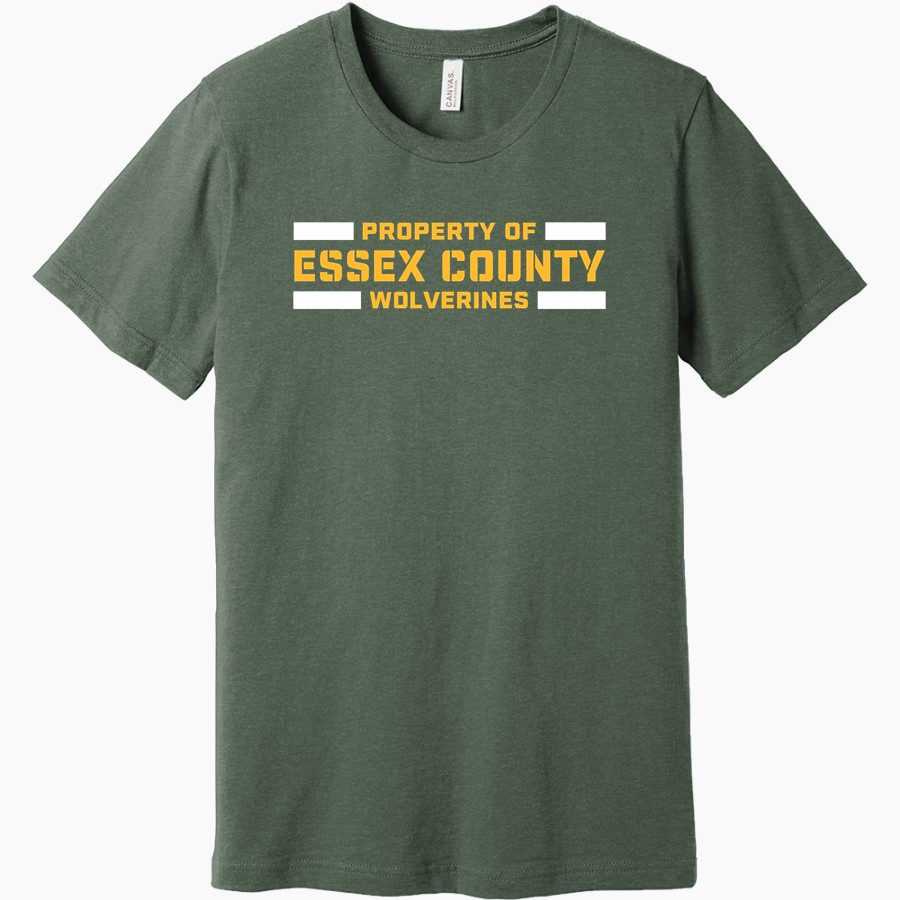 Essex County Wolverines BELLA+CANVAS Unisex Heather CVC Short Sleeve Tee