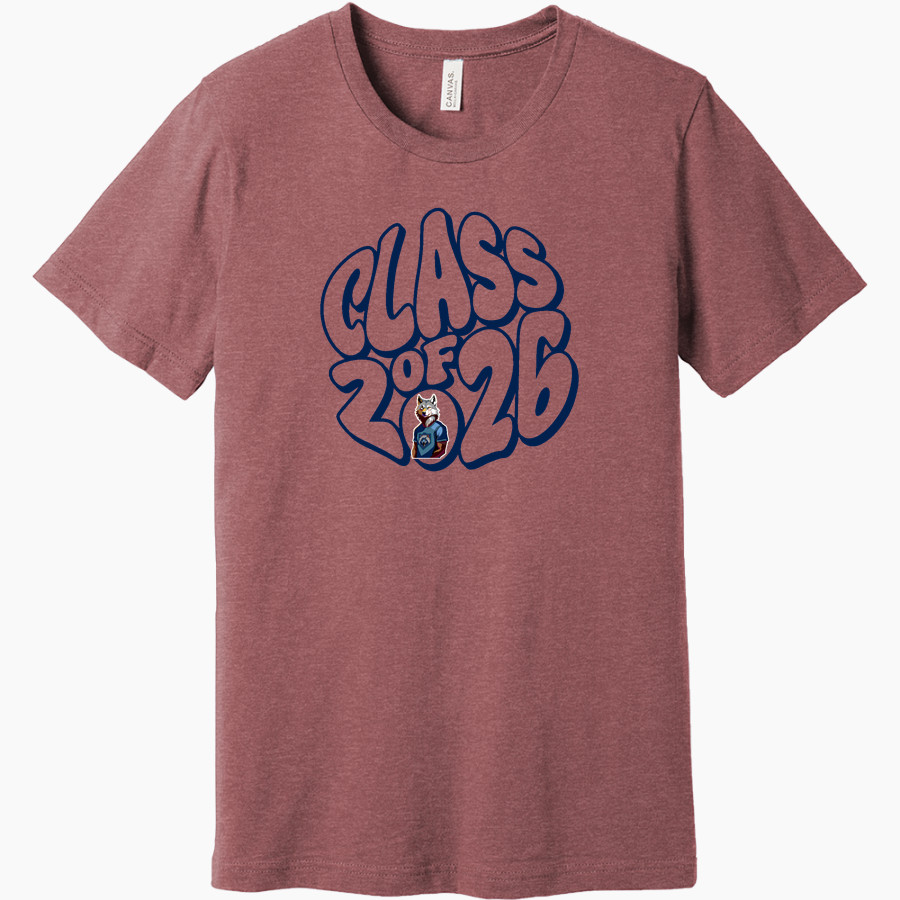 Centennial Middle School Timberwolves <span class="pdp-name-mascot">Centennial Middle School Wolves</span> BELLA+CANVAS Unisex Heather CVC Short Sleeve Tee
