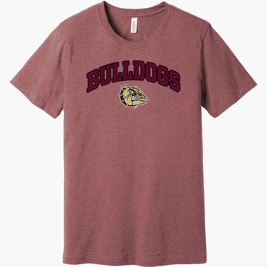 LIBERTY COUNTY HIGH SCHOOL BULLDOGS <span class="pdp-name-mascot">LIBERTY COUNTY BULLDOGS</span> BELLA+CANVAS Unisex Heather CVC Short Sleeve Tee