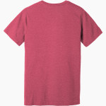 DOVER HIGH SCHOOL LONGHORNS BELLA+CANVAS Unisex Heather CVC Short Sleeve Tee Back Thumbnail