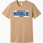 NOBLE HIGH SCHOOL BEARS <span class="pdp-name-mascot">NOBLE BEARS</span> BELLA+CANVAS Unisex Heather CVC Short Sleeve Tee Front Thumbnail