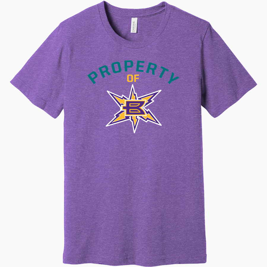 Birmingham Thunderbolts Premier SOFTBALL <span class="pdp-name-mascot">Birmingham Thunderbolts Softball</span> BELLA+CANVAS Unisex Heather CVC Short Sleeve Tee