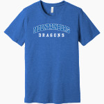 Mountainburg Dragons <span class="pdp-name-mascot">Mountainburg Dragons</span> BELLA+CANVAS Unisex Heather CVC Short Sleeve Tee Front Thumbnail