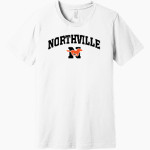 NORTHVILLE HIGH SCHOOL MUSTANGS BELLA+CANVAS Unisex Heather CVC Short Sleeve Tee Front Thumbnail