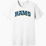 CUBA HIGH SCHOOL RAMS BELLA+CANVAS Unisex Heather CVC Short Sleeve Tee Front Thumbnail