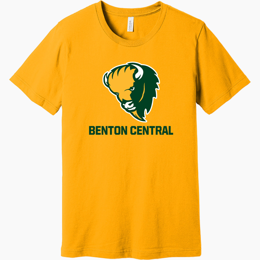 BENTON CENTRAL HIGH SCHOOL BISON <span class="pdp-name-mascot">BENTON BISON</span> BELLA+CANVAS Unisex Jersey Short Sleeve Tee