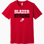 LINDHURST HIGH SCHOOL BLAZERS <span class="pdp-name-mascot">LINDHURST BLAZERS</span> BELLA+CANVAS Unisex Jersey Short Sleeve Tee Front Thumbnail