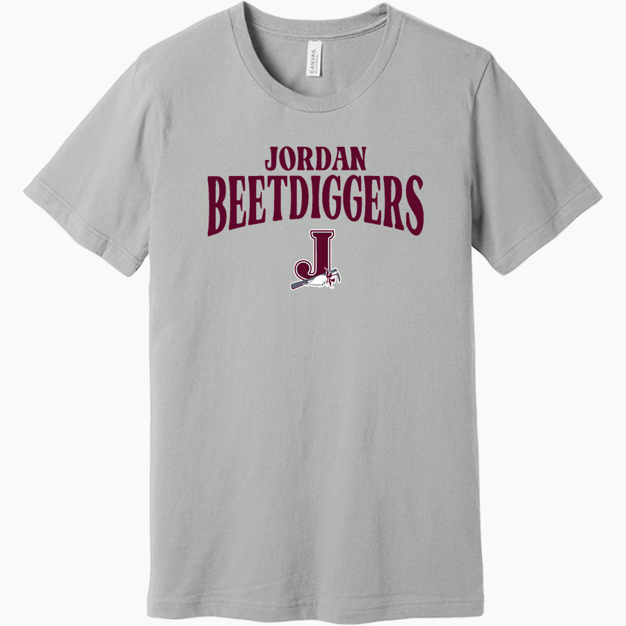 JORDAN HIGH SCHOOL BEETDIGGERS <span class="pdp-name-mascot">JORDAN BEETDIGGERS</span> BELLA+CANVAS Unisex Jersey Short Sleeve Tee