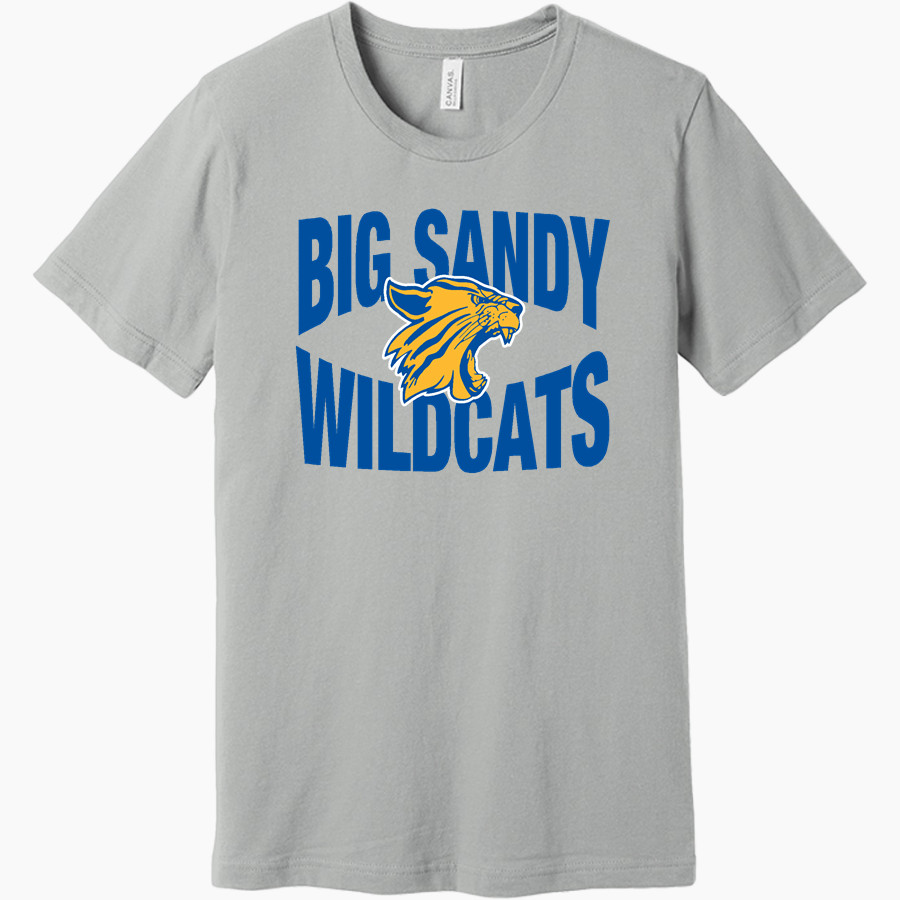 BIG SANDY HIGH SCHOOL WILDCATS <span class="pdp-name-mascot">BIG SANDY WILDCATS</span> BELLA+CANVAS Unisex Jersey Short Sleeve Tee