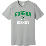 EUREKA HIGH SCHOOL HORNETS <span class="pdp-name-mascot">EUREKA HORNETS</span> BELLA+CANVAS Unisex Jersey Short Sleeve T-Shirt Front Thumbnail