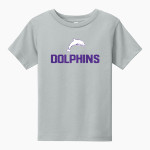 Bergman Dolphins BELLA+CANVAS Toddler Short Sleeve Tee Front Thumbnail