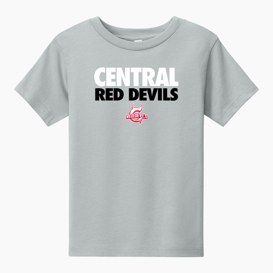 CENTRAL HIGH SCHOOL RED DEVILS <span class="pdp-name-mascot">CENTRAL RED DEVILS</span> BELLA+CANVAS Toddler Short Sleeve Tee