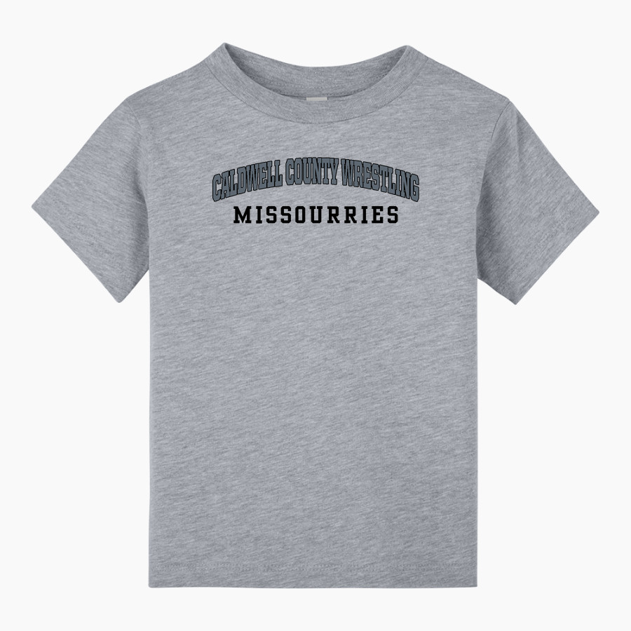 Caldwell County Wrestling Missourries <span class="pdp-name-mascot">Caldwell County Wrestling Missourries</span> BELLA+CANVAS Toddler Short Sleeve Tee