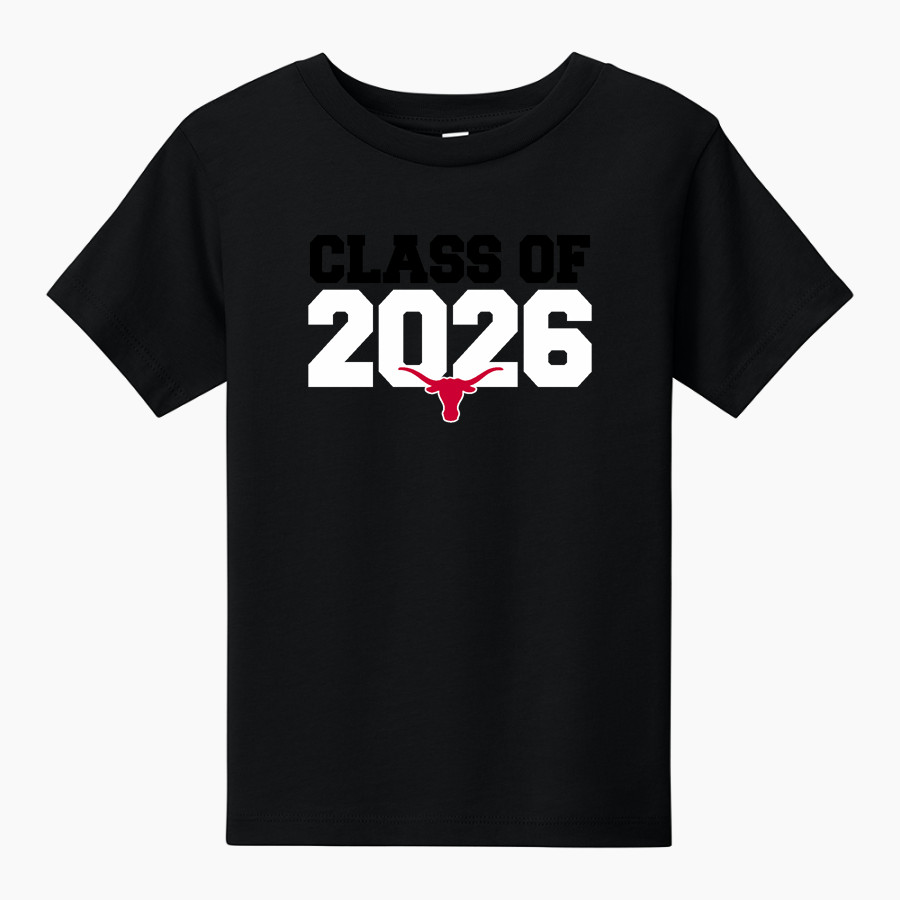 DOVER HIGH SCHOOL LONGHORNS BELLA+CANVAS Toddler Short Sleeve Tee