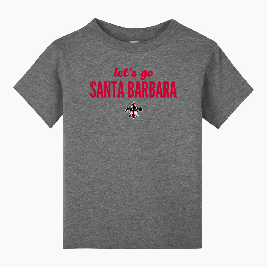 Santa Barbara Saints Football <span class="pdp-name-mascot">Santa Barbara Saints Football</span> BELLA+CANVAS Toddler Short Sleeve Tee