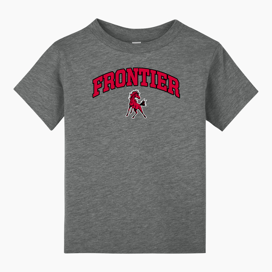 FRONTIER HIGH SCHOOL MUSTANGS <span class="pdp-name-mascot">FRONTIER MUSTANGS</span> BELLA+CANVAS Toddler Short Sleeve Tee