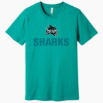 Rosemary Clarke Sharks <span class="pdp-name-mascot">Rosemary Clarke Middle School</span> BELLA+CANVAS Unisex Jersey Short Sleeve Tee Front Thumbnail
