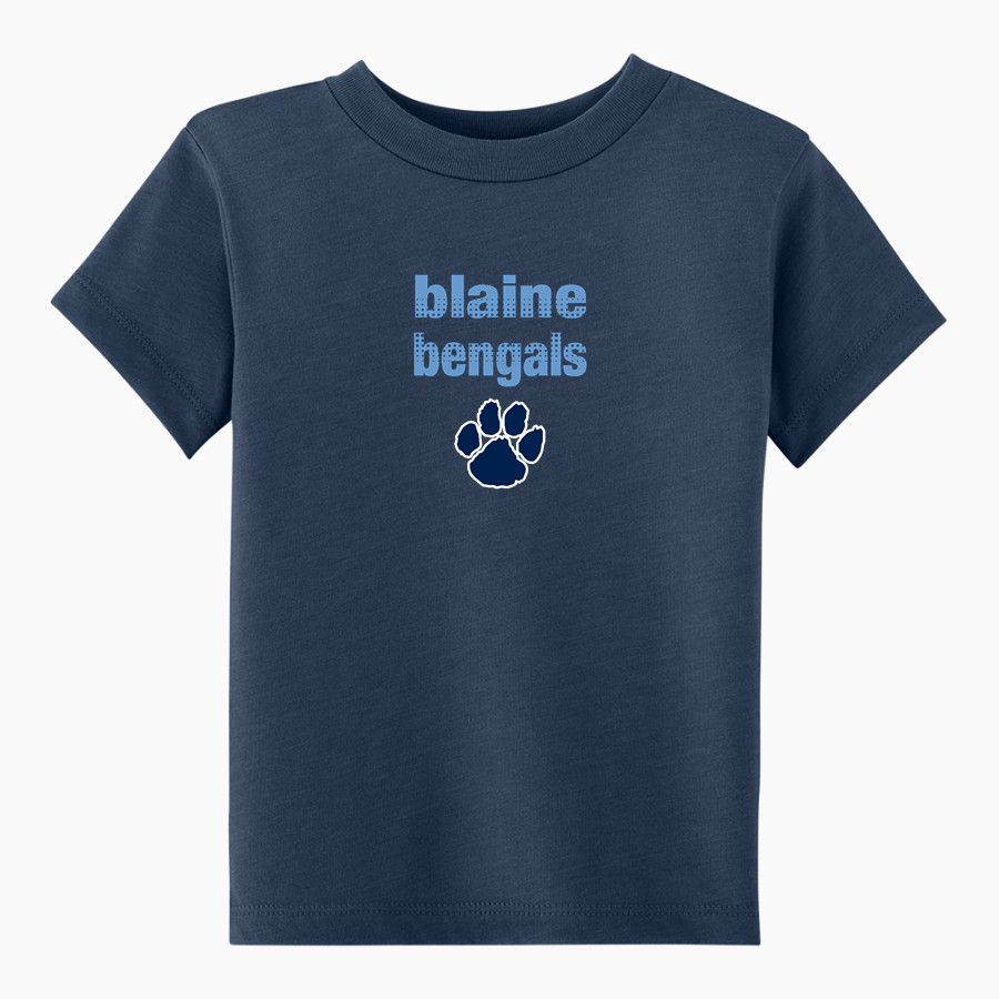 Blaine Bengals <span class="pdp-name-mascot">Blaine Bengals</span> BELLA+CANVAS Toddler Short Sleeve Tee