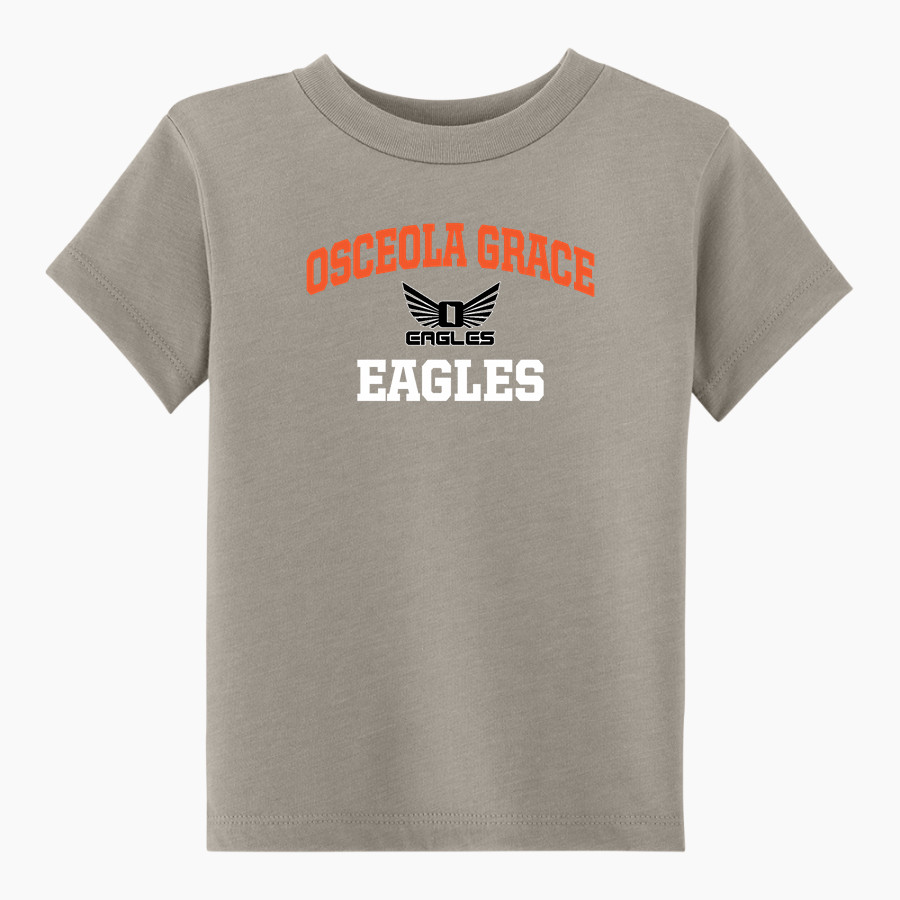 Osceola Grace Eagles Eagles <span class="pdp-name-mascot">Osceola Grace Eagles</span> BELLA+CANVAS Toddler Short Sleeve Tee