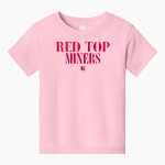 Red Top Miners BELLA+CANVAS Toddler Short Sleeve Tee Front Thumbnail