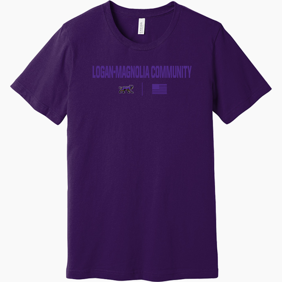Logan-magnolia Community Panthers <span class="pdp-name-mascot">Logan-magnolia Community Panthers</span> BELLA+CANVAS Unisex Jersey Short Sleeve Tee