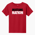 McCullough Mustangs BELLA+CANVAS Toddler Short Sleeve Tee Front Thumbnail