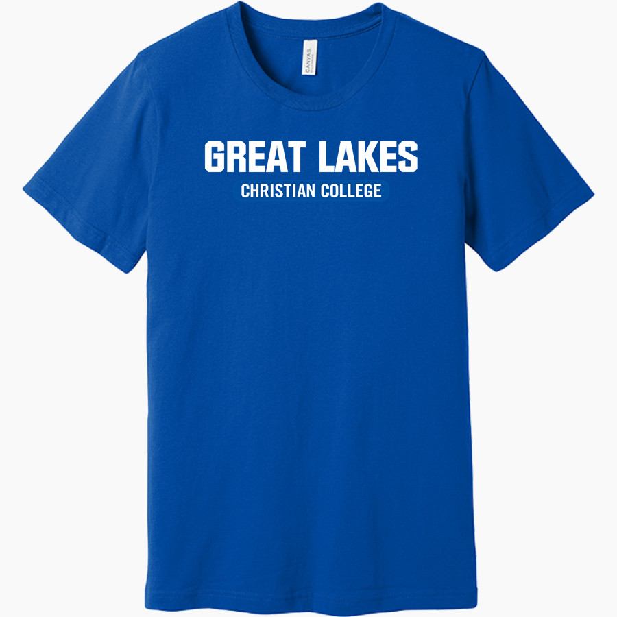 GLCC Crusaders <span class="pdp-name-mascot">Great Lakes Christian College Crusaders</span> BELLA+CANVAS Unisex Jersey Short Sleeve Tee