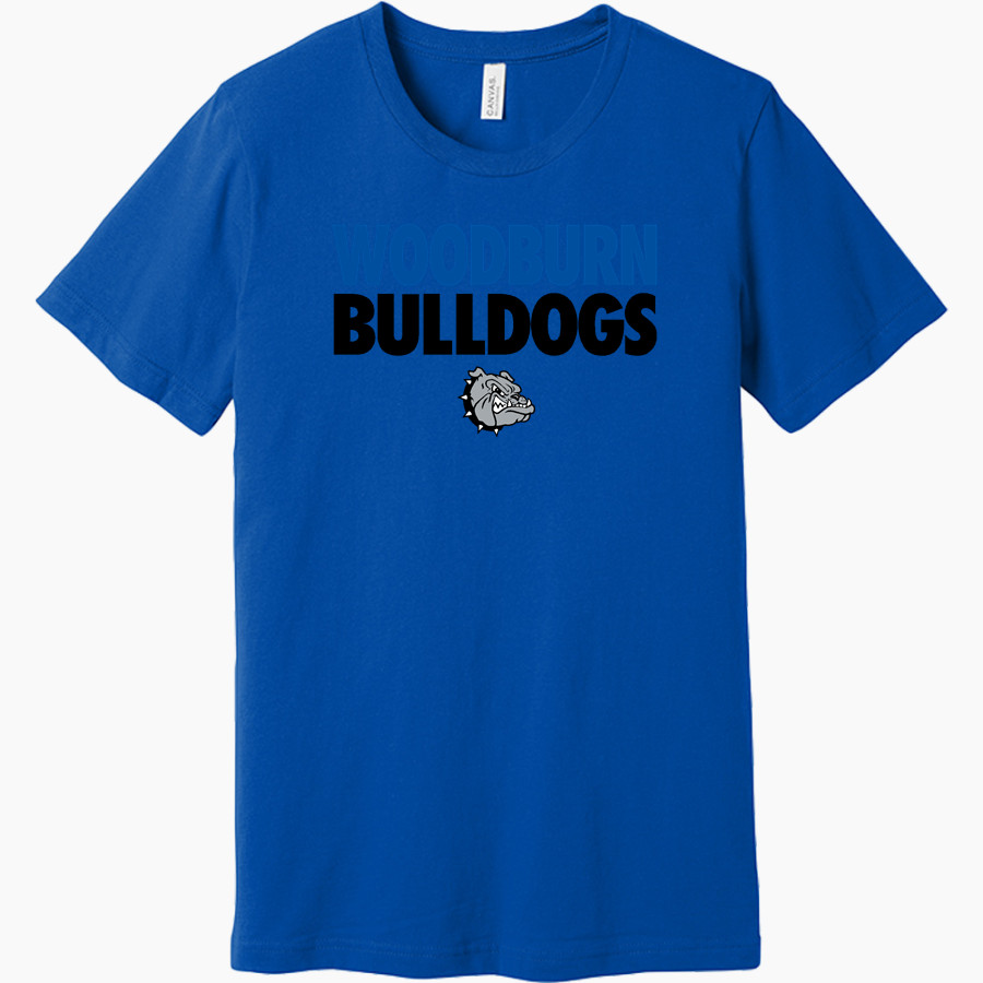 Woodburn Bulldogs <span class="pdp-name-mascot">Woodburn Bulldogs</span> BELLA+CANVAS Unisex Jersey Short Sleeve Tee
