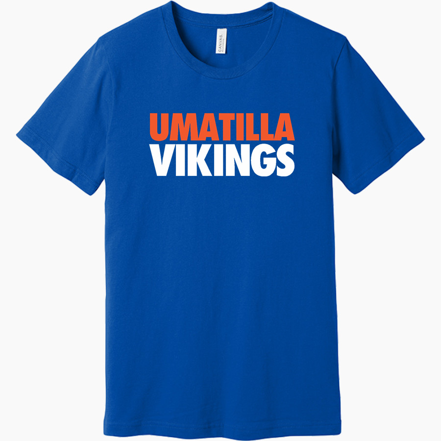 UMATILLA HIGH SCHOOL VIKINGS <span class="pdp-name-mascot">UMATILLA VIKINGS</span> BELLA+CANVAS Unisex Jersey Short Sleeve Tee