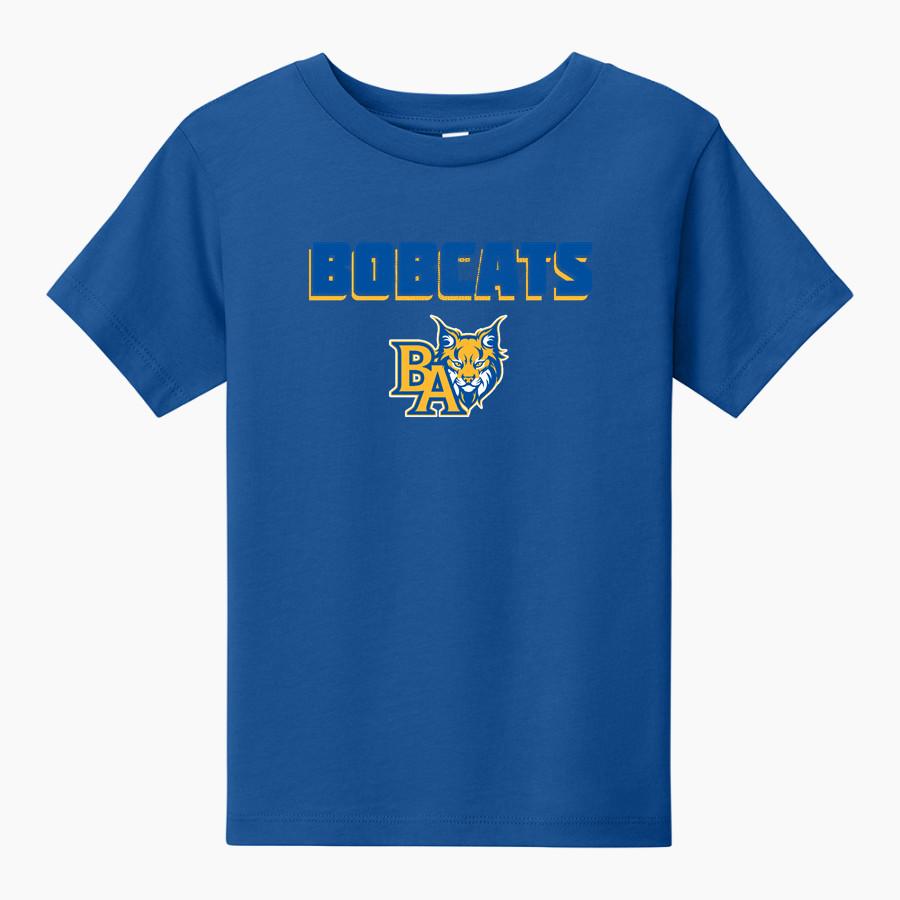 BACON ACADEMY BOBCATS <span class="pdp-name-mascot">BACON ACADEMY BOBCATS</span> BELLA+CANVAS Toddler Short Sleeve Tee