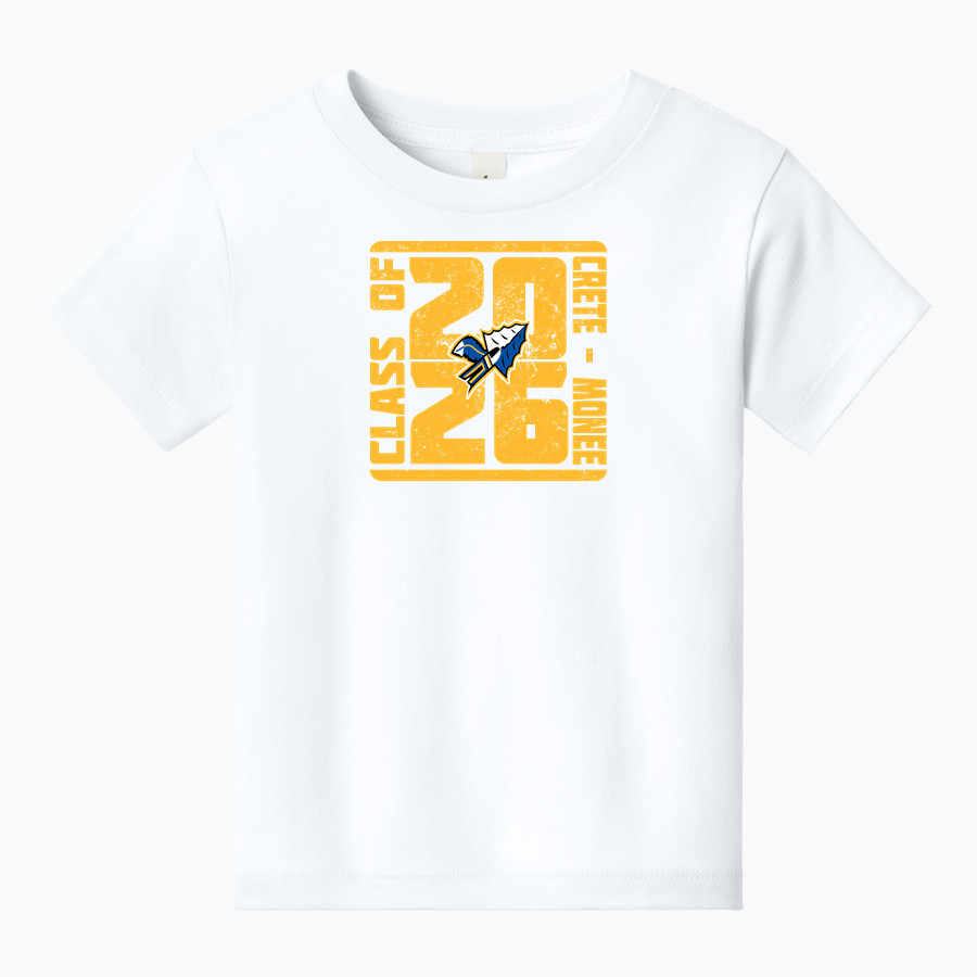 CRETE-MONEE HIGH SCHOOL WARRIORS <span class="pdp-name-mascot">CRETE - MONEE WARRIORS</span> BELLA+CANVAS Toddler Short Sleeve Tee