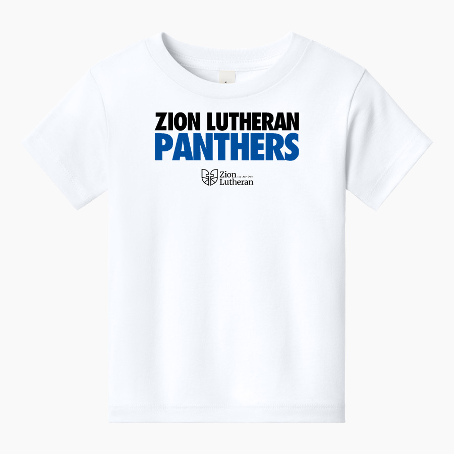 Zion Lutheran School Panthers BELLA+CANVAS Toddler Short Sleeve Tee
