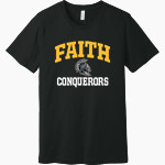 FAITH CHRISTIAN ACADEMY CONQUERORS <span class="pdp-name-mascot">FAITH CONQUERORS</span> BELLA+CANVAS Unisex Jersey Short Sleeve Tee Front Thumbnail