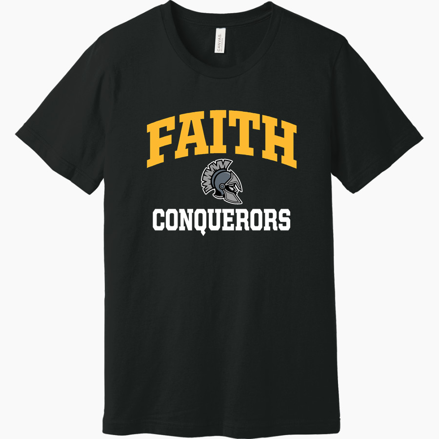 FAITH CHRISTIAN ACADEMY CONQUERORS <span class="pdp-name-mascot">FAITH CONQUERORS</span> BELLA+CANVAS Unisex Jersey Short Sleeve Tee
