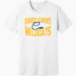 ROBERTO CLEMENTE HIGH SCHOOL WILDCATS <span class="pdp-name-mascot">ROBERTO CLEMENTE WILDCATS</span> BELLA+CANVAS Unisex Jersey Short Sleeve Tee Front Thumbnail