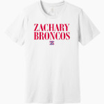Zachary Broncos <span class="pdp-name-mascot">Zachary Broncos</span> BELLA+CANVAS Unisex Jersey Short Sleeve Tee Front Thumbnail