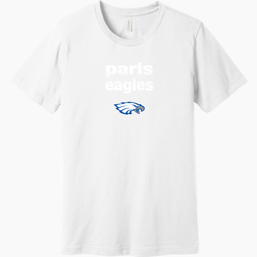 PARIS HIGH SCHOOL EAGLES <span class="pdp-name-mascot">PARIS EAGLES</span> BELLA+CANVAS Unisex Jersey Short Sleeve Tee