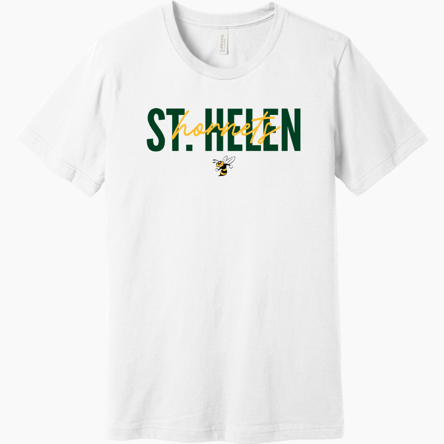 St. Helen Hornets <span class="pdp-name-mascot">St. Helen School Hornets</span> BELLA+CANVAS Unisex Jersey Short Sleeve Tee