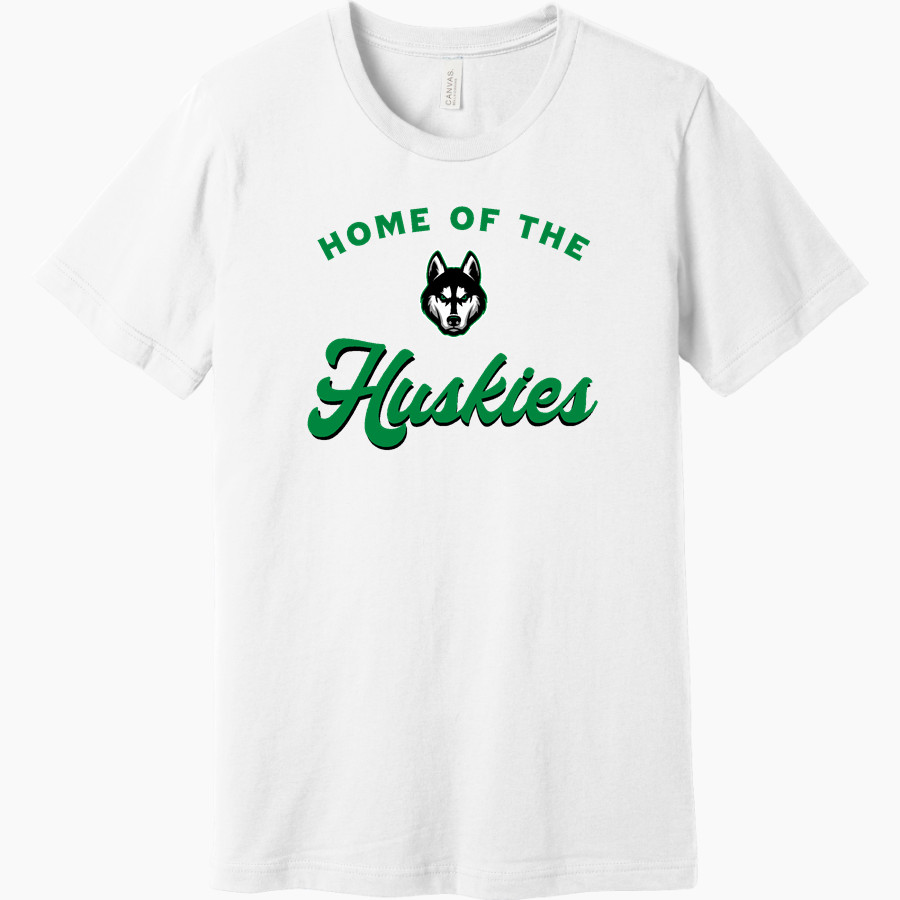 HILLCREST HIGH SCHOOL HUSKIES <span class="pdp-name-mascot">HILLCREST HUSKIES</span> BELLA+CANVAS Unisex Jersey Short Sleeve Tee