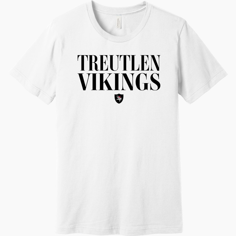 TREUTLEN HIGH SCHOOL VIKINGS <span class="pdp-name-mascot">TREUTLEN VIKINGS</span> BELLA+CANVAS Unisex Jersey Short Sleeve Tee