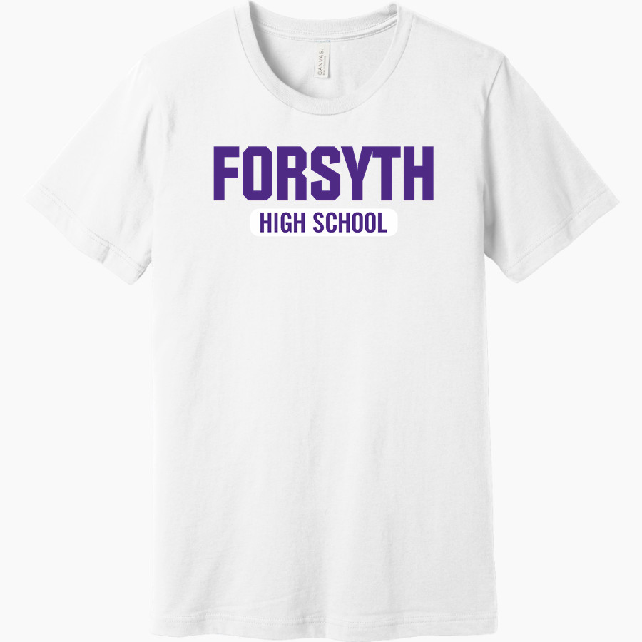 FORSYTH HIGH SCHOOL DOGIES BELLA+CANVAS Unisex Jersey Short Sleeve Tee