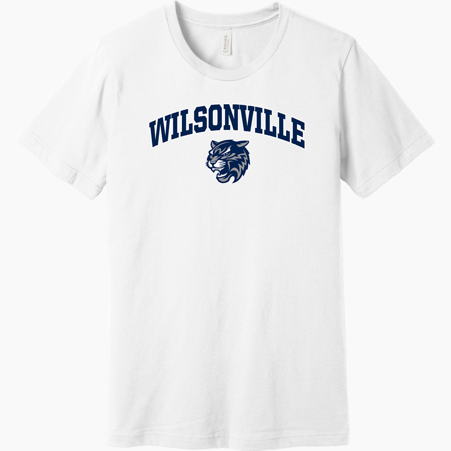 WILSONVILLE HIGH SCHOOL WILDCATS <span class="pdp-name-mascot">WILSONVILLE WILDCATS</span> BELLA+CANVAS Unisex Jersey Short Sleeve Tee