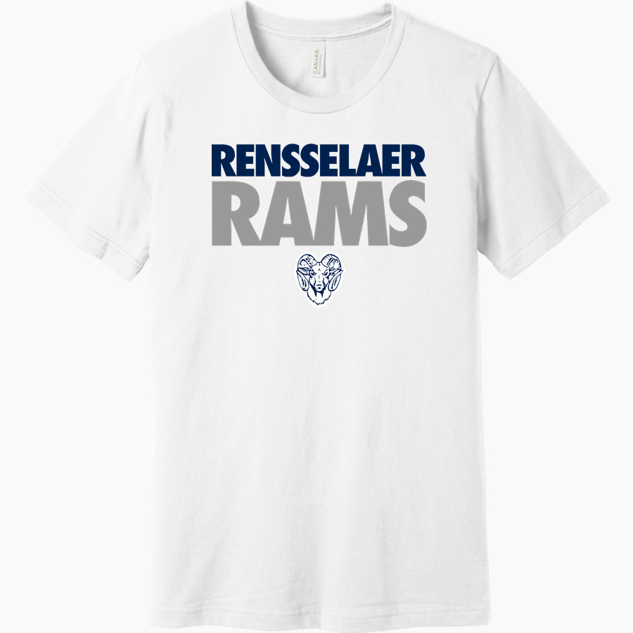 RENSSELAER HIGH SCHOOL RAMS BELLA+CANVAS Unisex Jersey Short Sleeve Tee