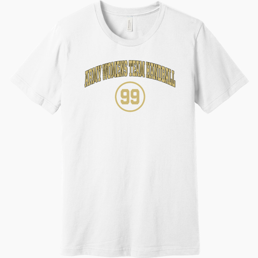 Army Womens Team Handball Army Womens <span class="pdp-name-mascot">Army Womens Team Handball</span> BELLA+CANVAS Unisex Jersey Short Sleeve Tee
