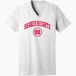 Shaker Heights Schools <span class="pdp-name-mascot">Shaker Heights</span> Bella+Canvas Unisex Jersey Short Sleeve V-Neck Tee Front Thumbnail