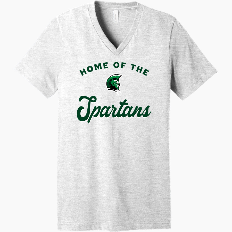 Calvary Christian Spartans <span class="pdp-name-mascot">Calvary Christian Spartans</span> Bella+Canvas Unisex Jersey Short Sleeve V-Neck Tee