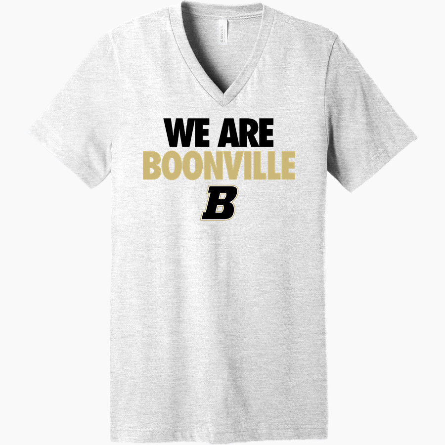 Boonville Pioneers <span class="pdp-name-mascot">Boonville Pioneers</span> Bella+Canvas Unisex Jersey Short Sleeve V-Neck Tee
