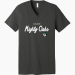 SCC Oaks <span class="pdp-name-mascot">Salem Oaks</span> Bella+Canvas Unisex Jersey Short Sleeve V-Neck Tee Front Thumbnail