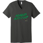 REYNOLDS HIGH SCHOOL RAIDERS <span class="pdp-name-mascot">REYNOLDS RAIDERS</span> BELLA+CANVAS Unisex Jersey Short Sleeve V-Neck Tee Front Thumbnail
